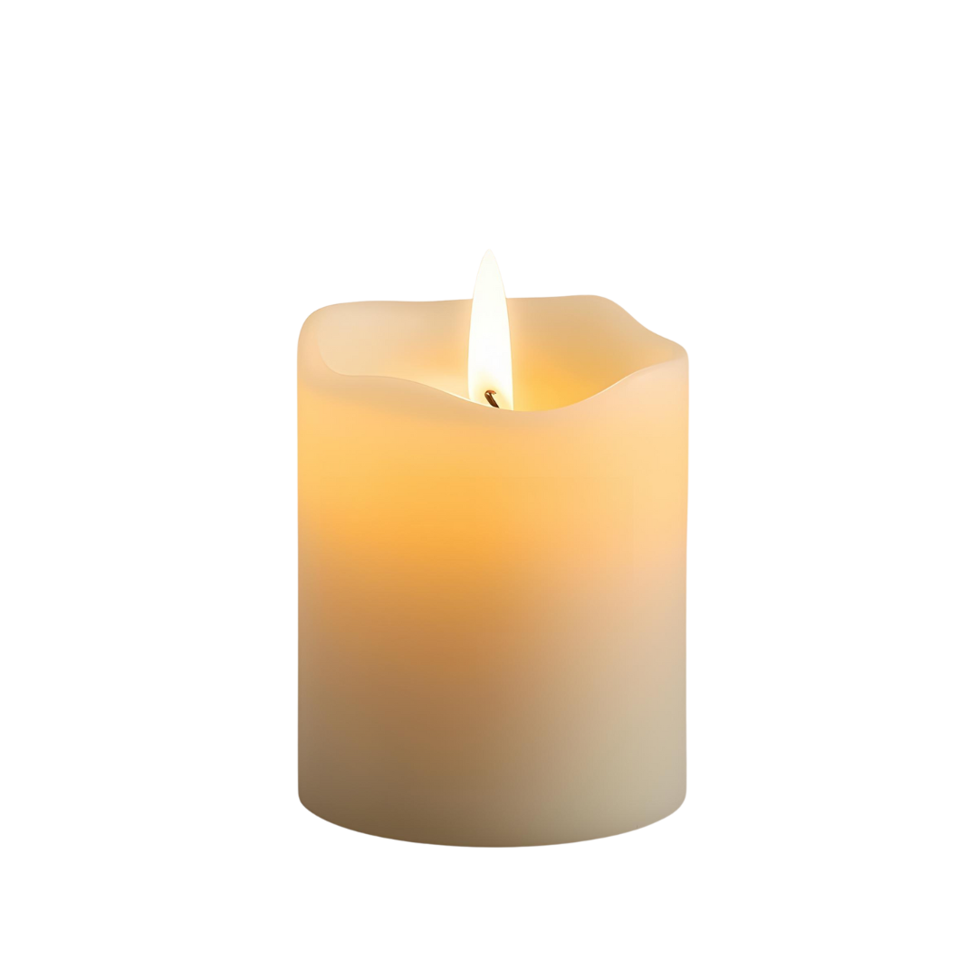 Vela color crema